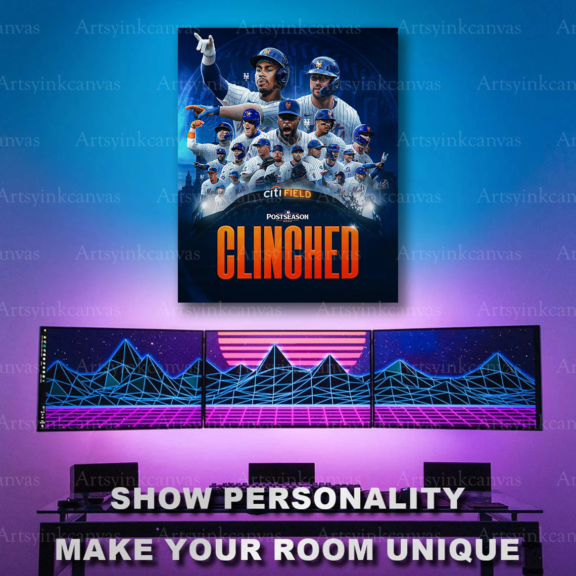 New York Mets postseason qualification artwork