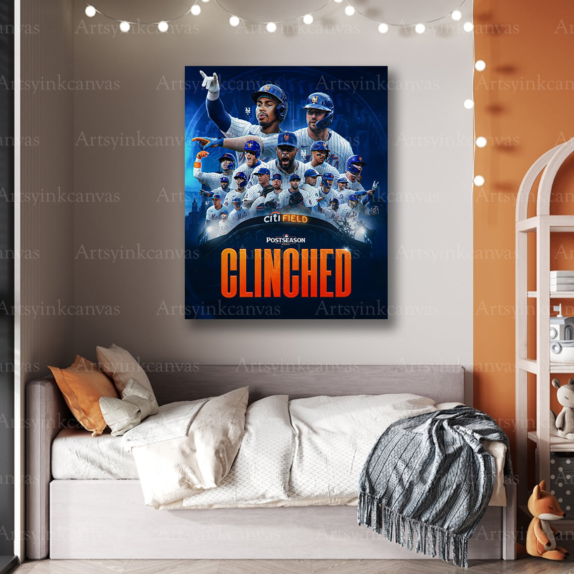 Premium Mets 2024 collage canvas art