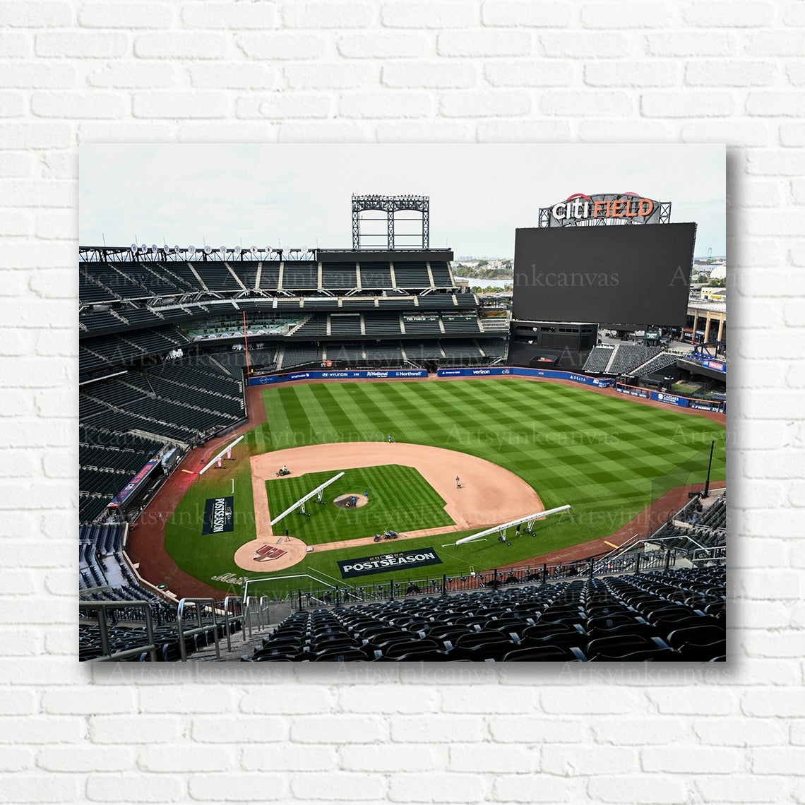 Citi Field Mets playoff atmosphere canvas print
