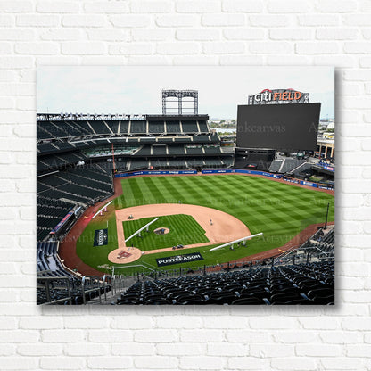 Citi Field Mets playoff atmosphere canvas print
