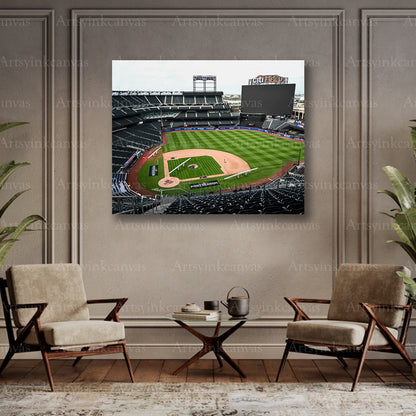 Citi Field baseball fan collector canvas
