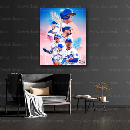 Mets vs Dodgers baseball memories collector canvas