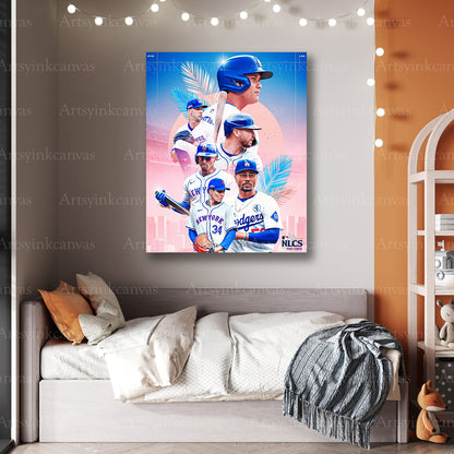 Premium 2024 NLCS baseball canvas art