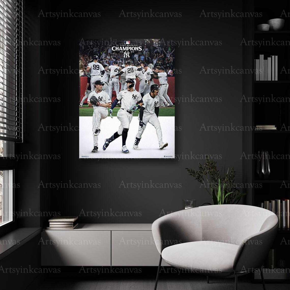 Yankees AL East Champions baseball wall decor