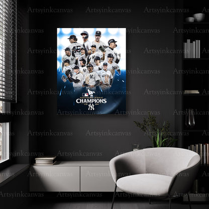 Yankees championship baseball wall decor