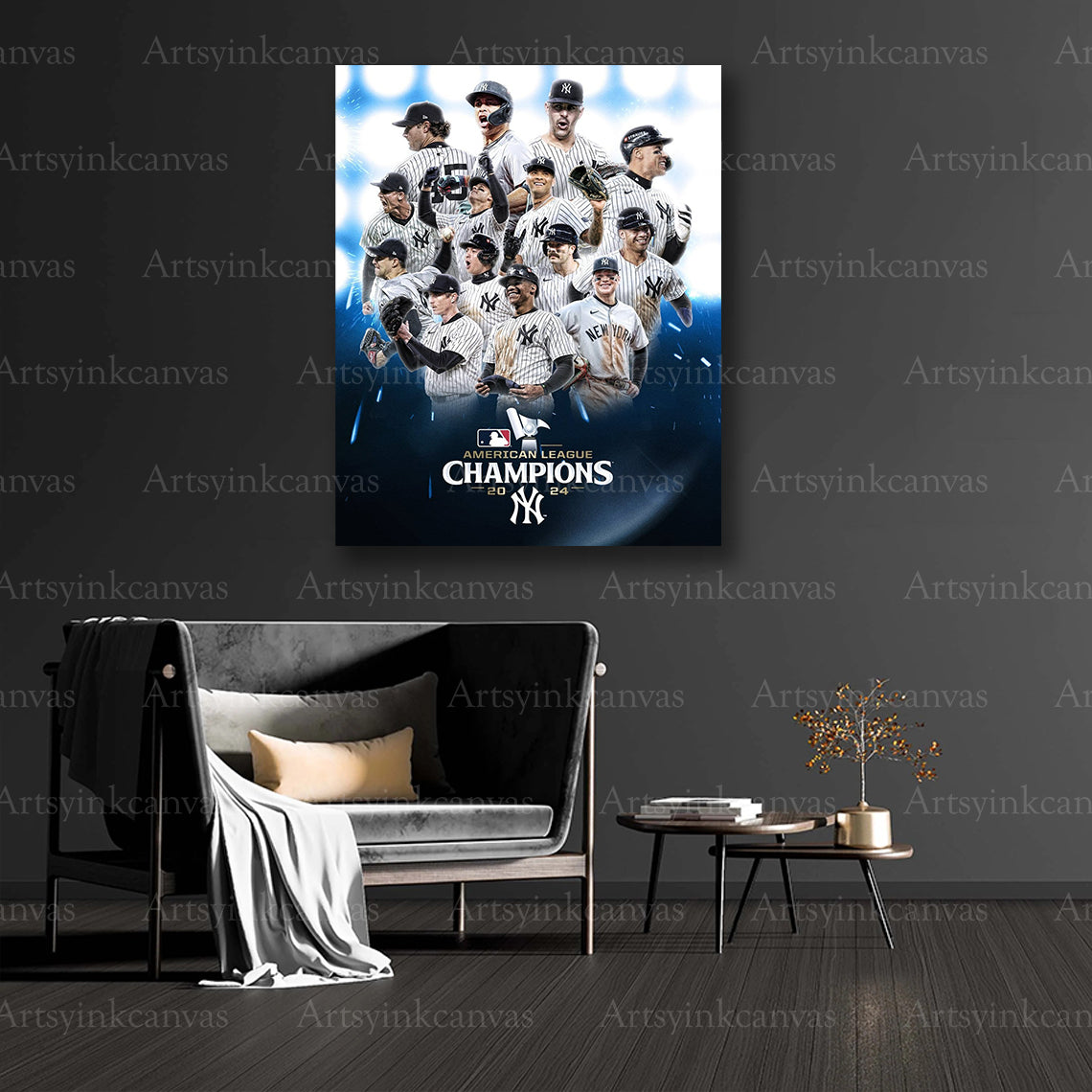 New York Yankees postseason victory canvas