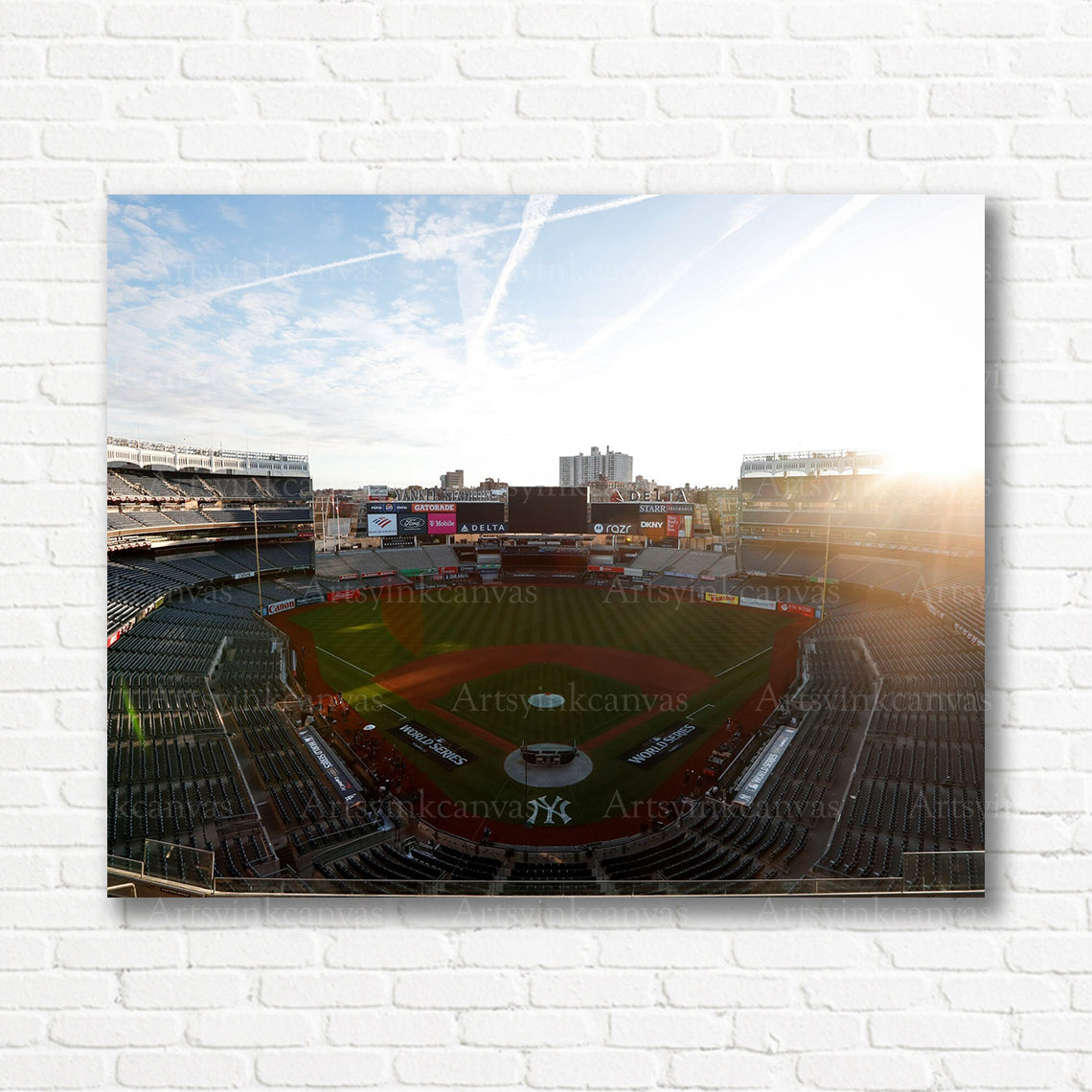 Yankees Yankee Stadium 2024 World Series canvas print