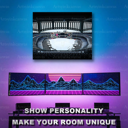 New York Yankees winter stadium artwork