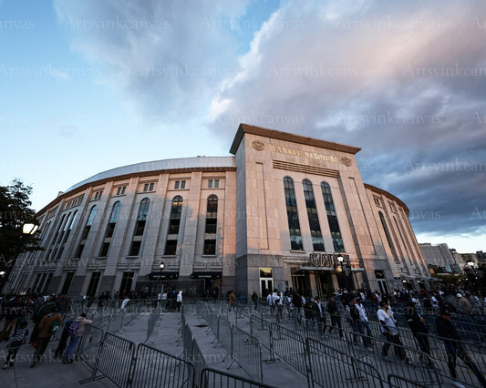 New York Yankees Stadium exterior canvas wall art