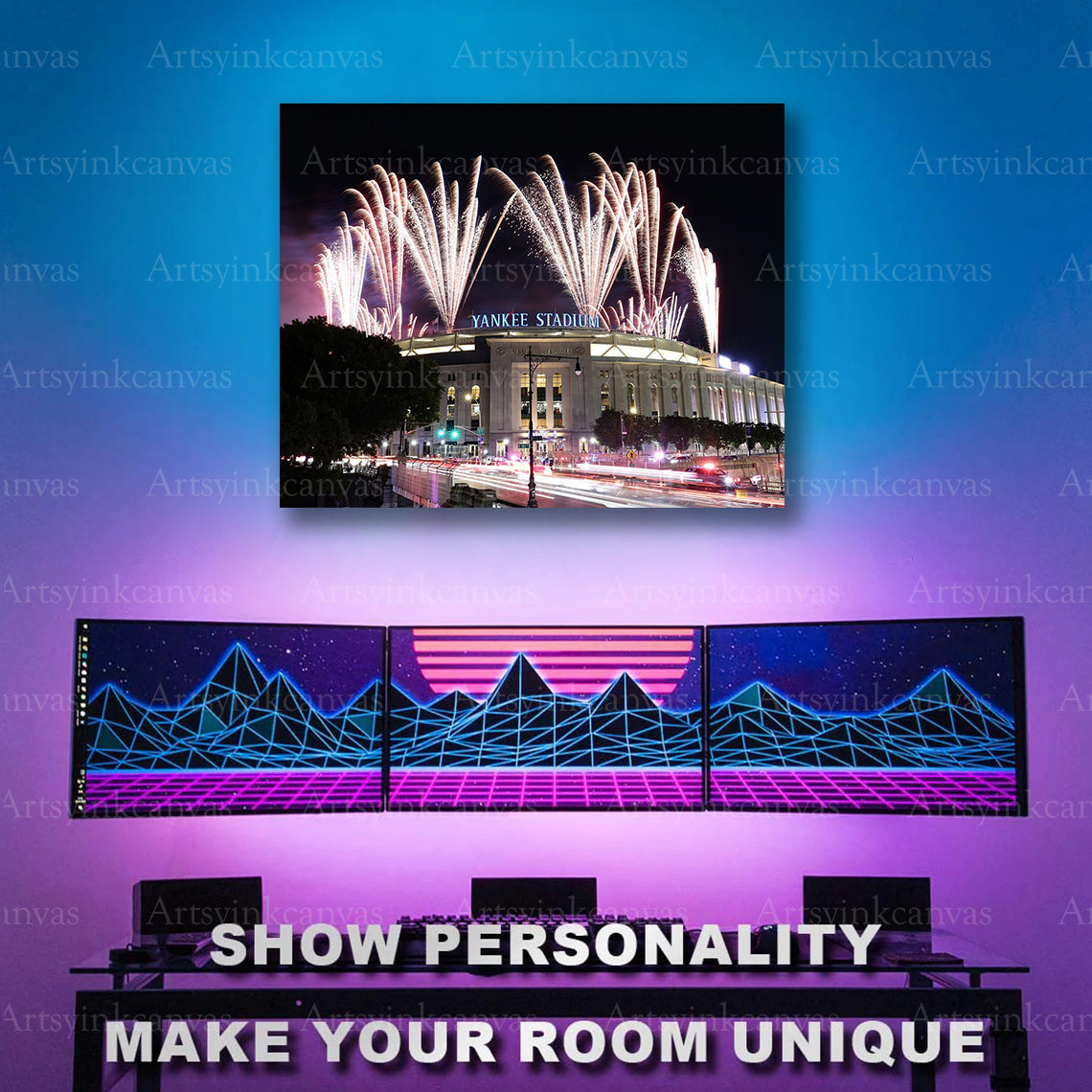 New York Yankees patriotic stadium artwork