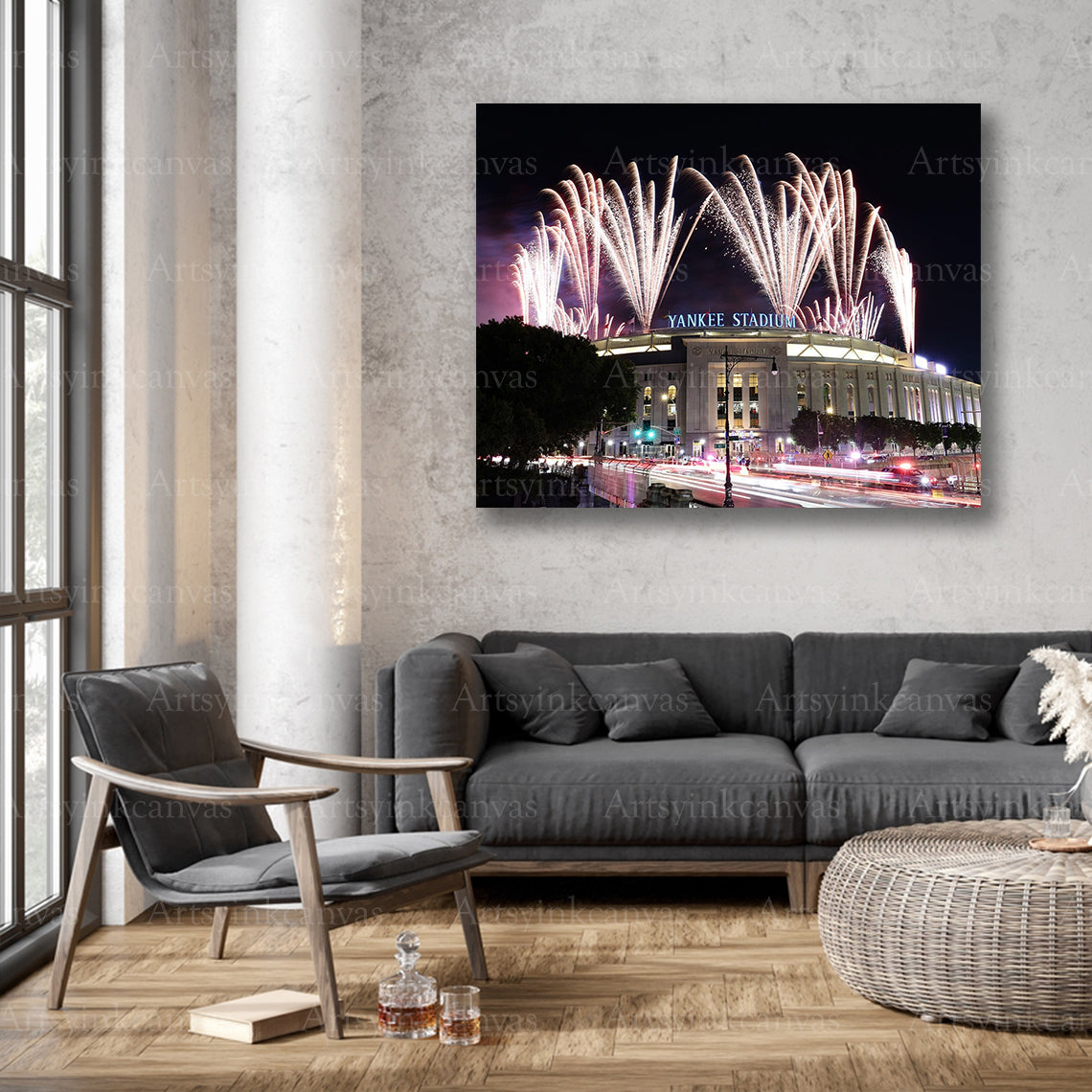 Yankees Fourth of July baseball wall decor