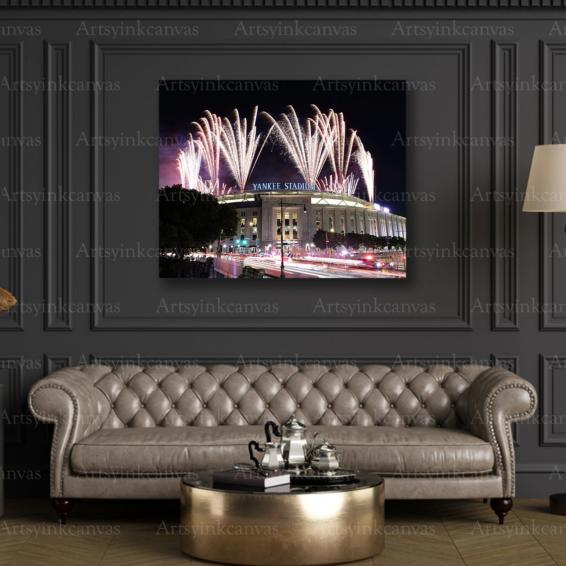 Premium Yankees stadium fireworks wall art