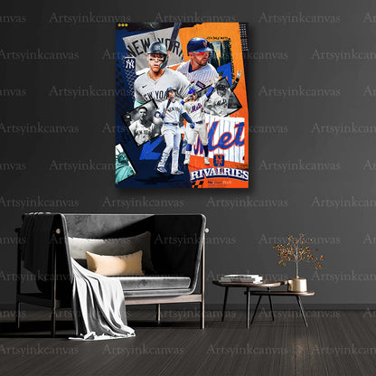 MLB Subway Series collector canvas