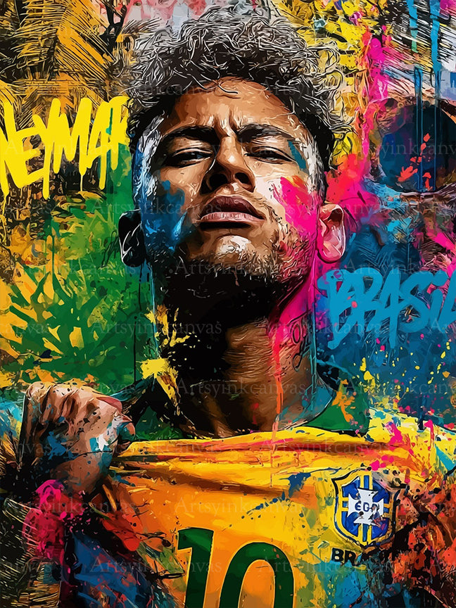 Neymar Jr. canvas wall art