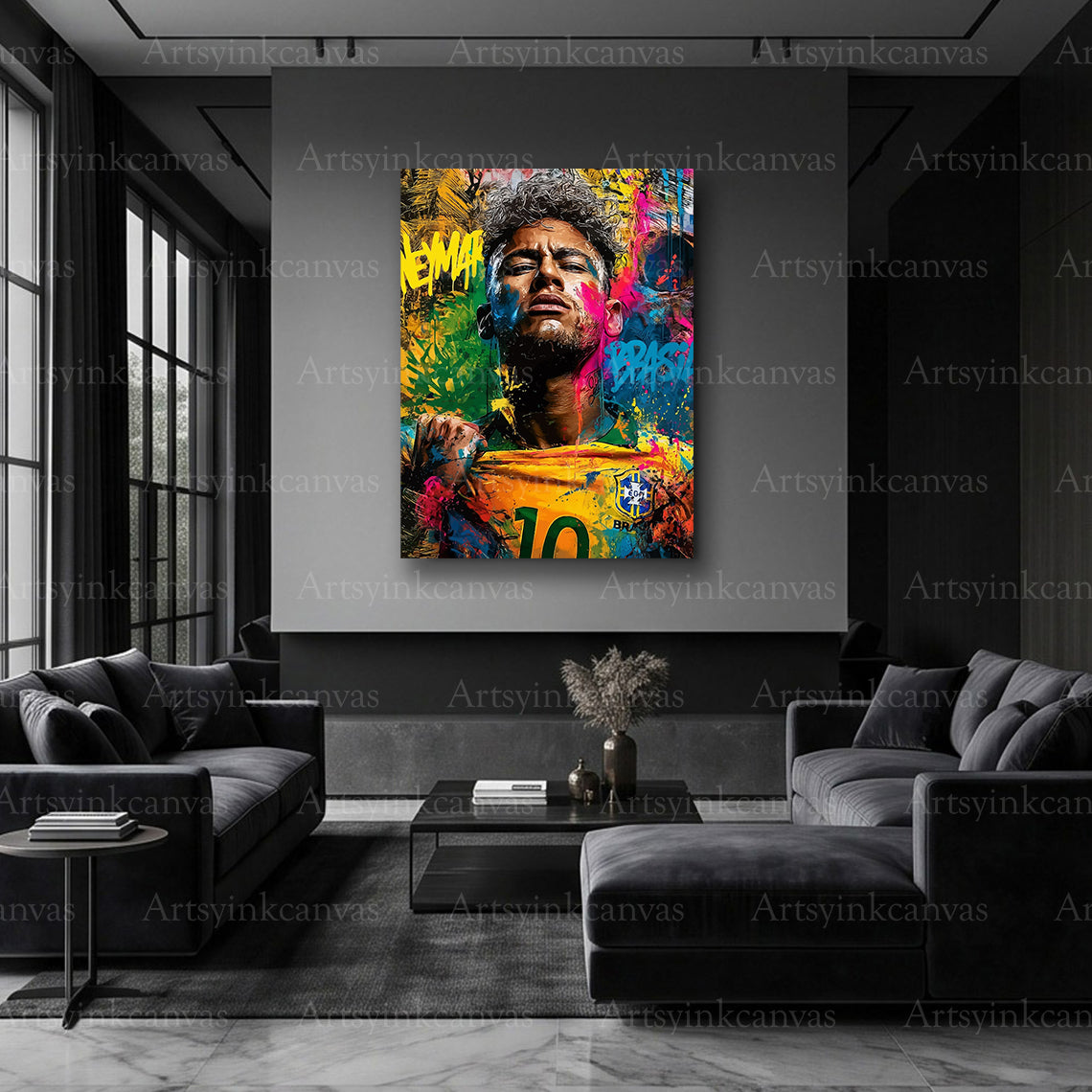 Neymar soccer star artwork