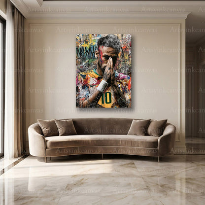 Neymar Brazilian soccer wall decor