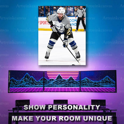 Nikita Kucherov NHL retro jersey hockey artwork