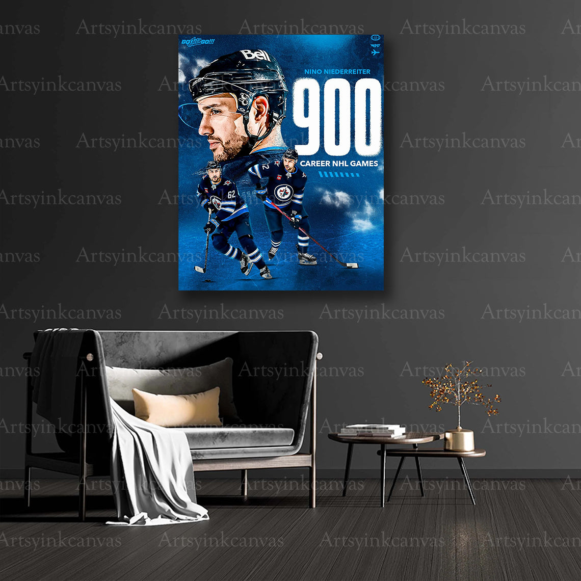 Nino Niederreiter collector collage canvas art
