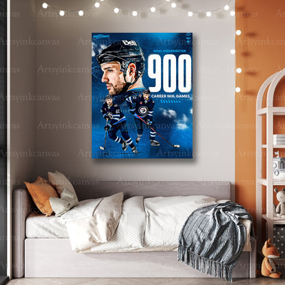 Premium Nino Niederreiter hockey canvas print