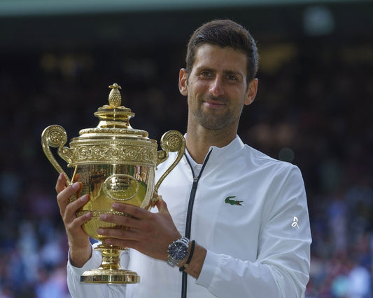 Novak Djokovic championship trophy canvas wall art
