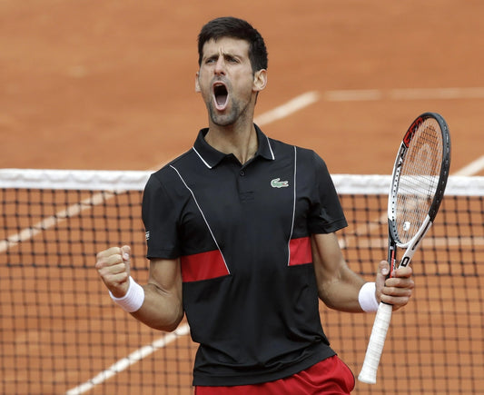 Novak Djokovic court dominance canvas wall art