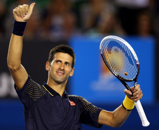Novak Djokovic elite tennis performance canvas wall art