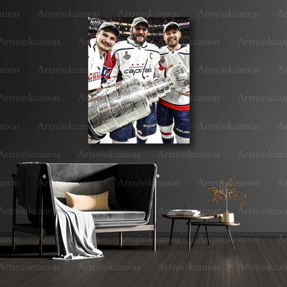 Stanley Cup winning Capitals collector canvas art