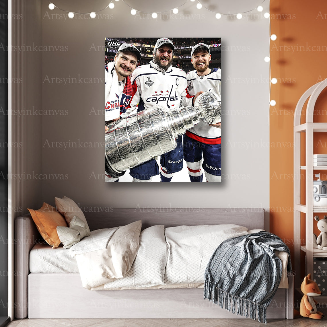 Premium Washington Capitals Stanley Cup canvas print