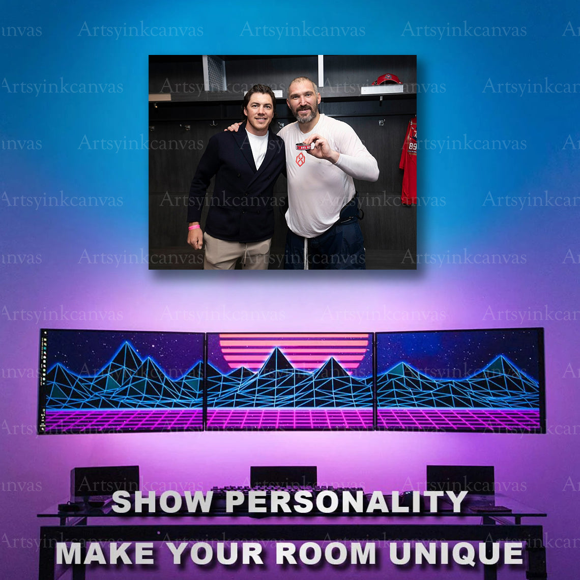 Washington Capitals Gretzky record celebration artwork