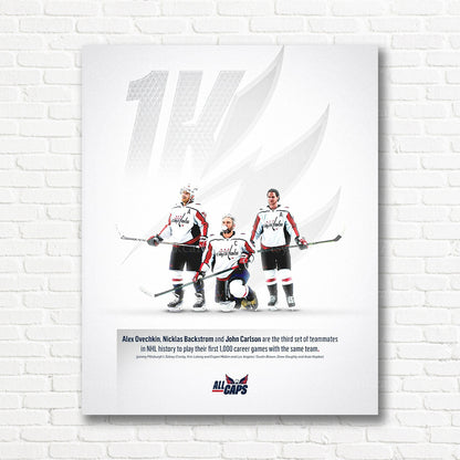 Alex Ovechkin Nicklas Backstrom John Carlson canvas print
