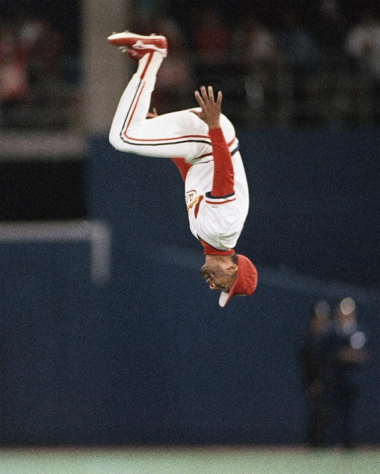 Ozzie Smith signature flip canvas wall art
