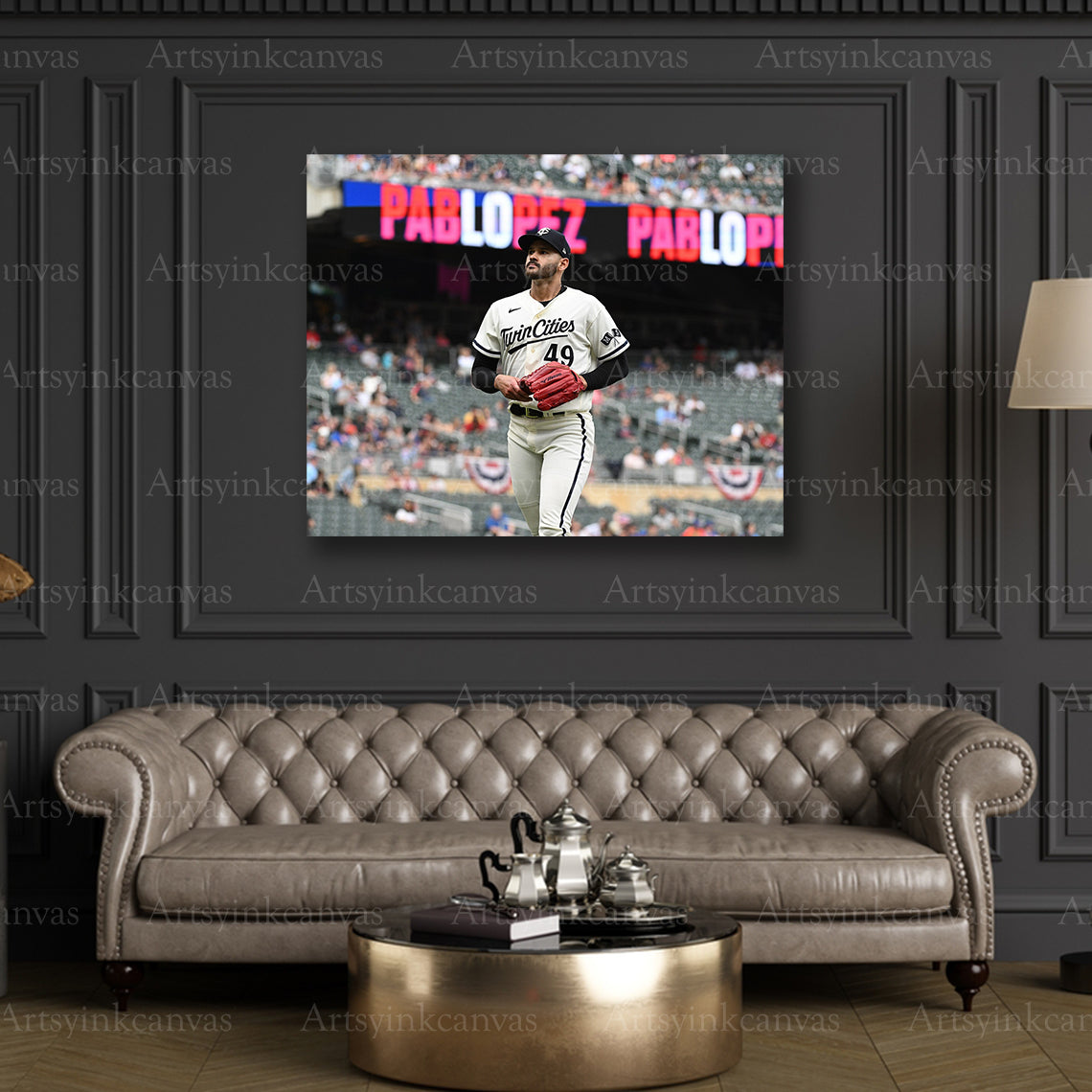 Premium Pablo Lopez Minnesota Twins canvas art