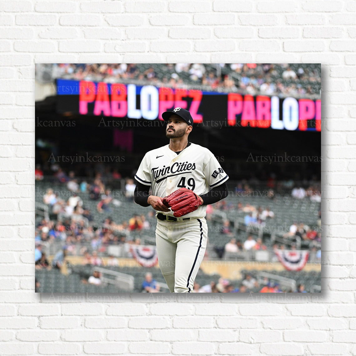 Pablo Lopez Twins player canvas print