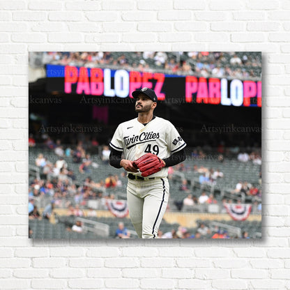 Pablo Lopez Twins player canvas print
