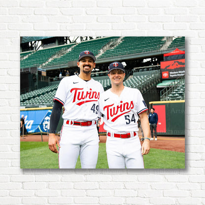 Pablo Lopez Sonny Gray Twins player canvas print