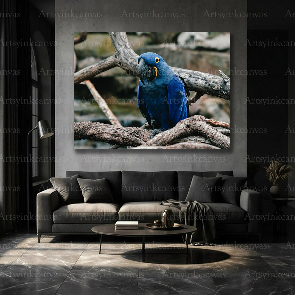 Tropical parrot home decoration with rich color