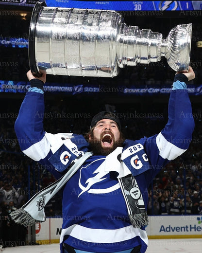 Pat Maroon 2021 Stanley Cup Champion Tampa Bay Lightning canvas wall art