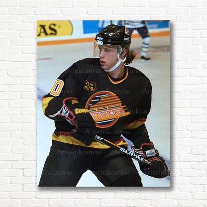 Pavel Bure Vancouver Canucks action canvas print