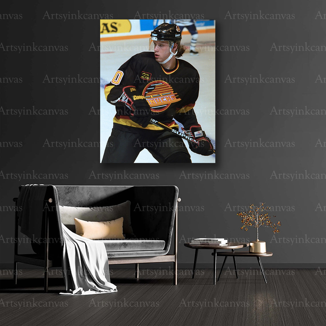 Pavel Bure collector hockey canvas art