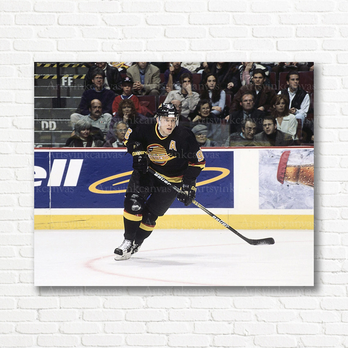 Pavel Bure Vancouver Canucks skating canvas print