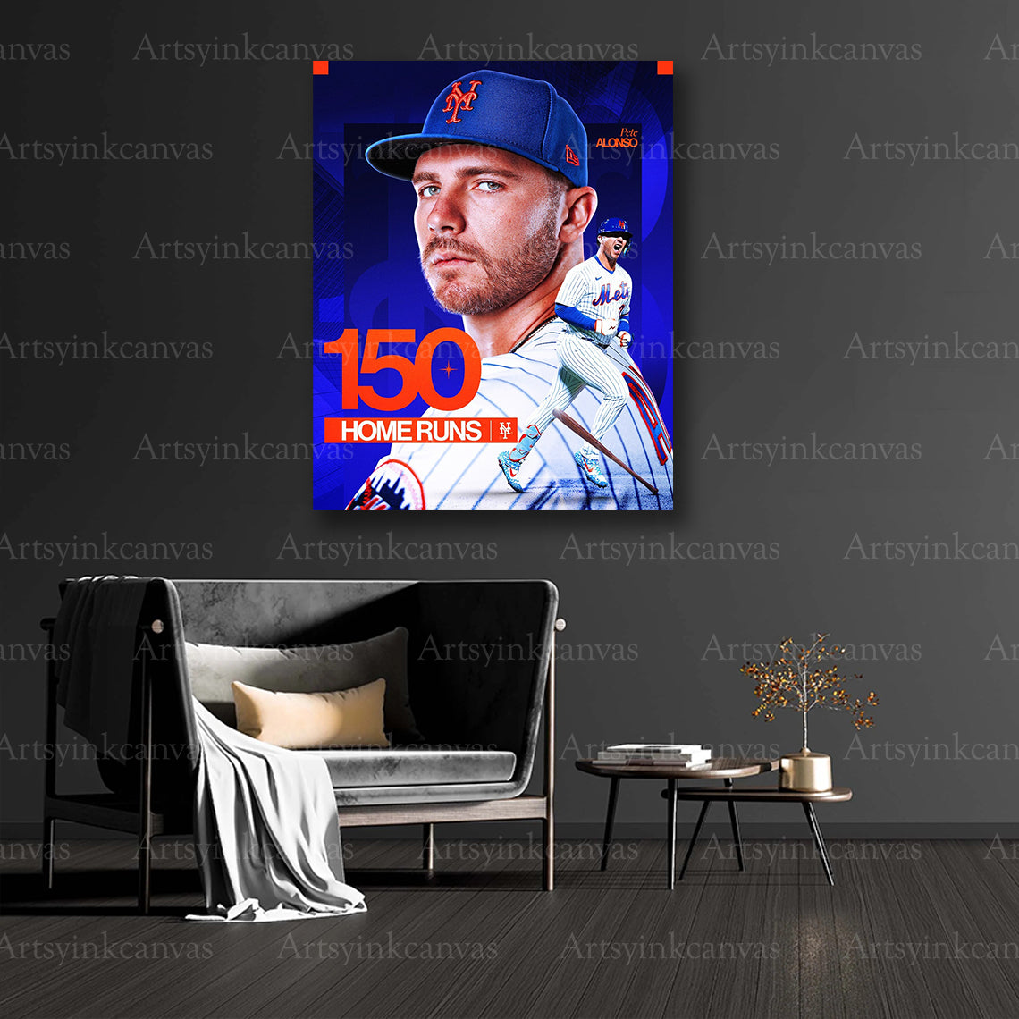 Pete Alonso MLB milestone collector canvas