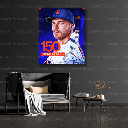 Pete Alonso MLB milestone collector canvas