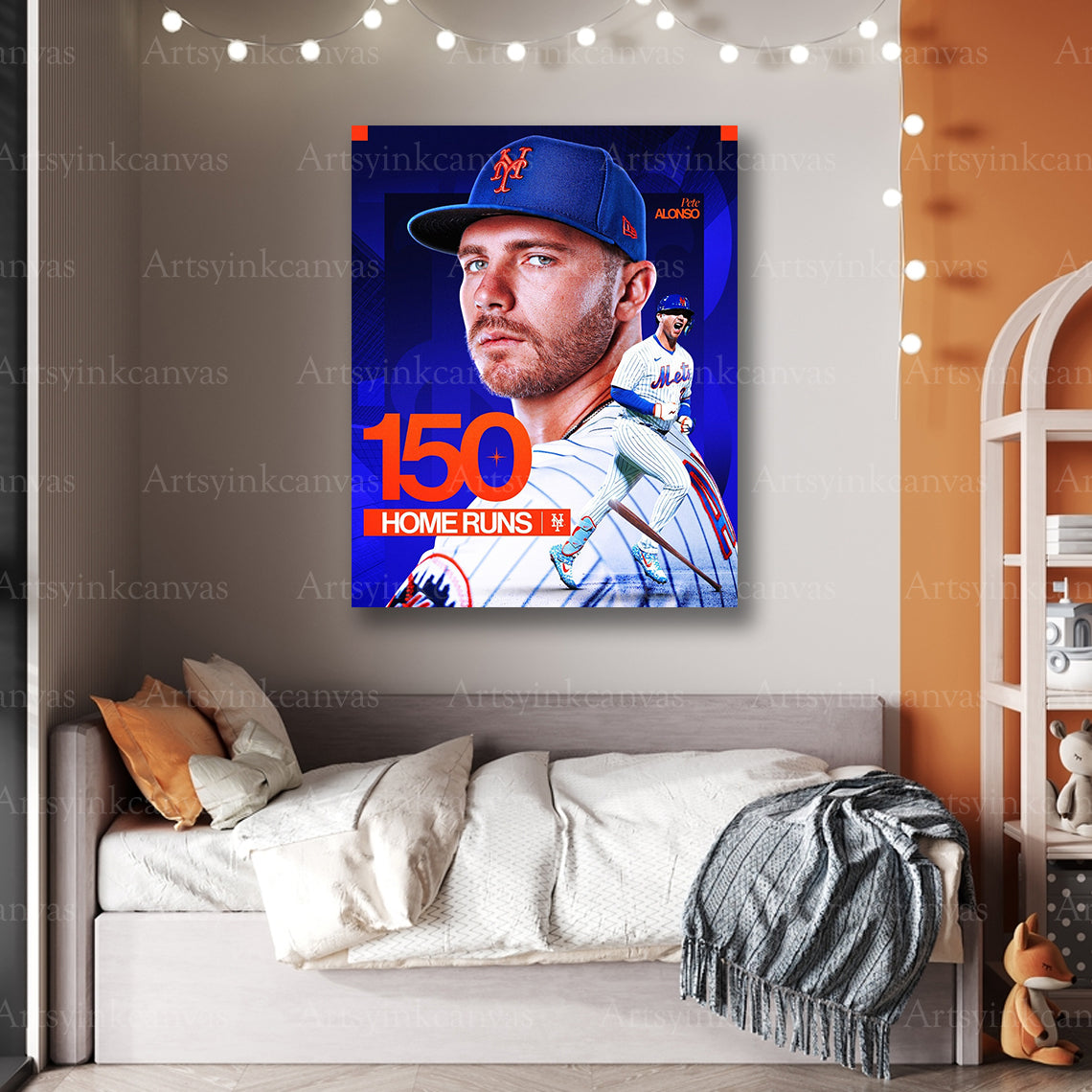 Premium Pete Alonso Mets canvas art