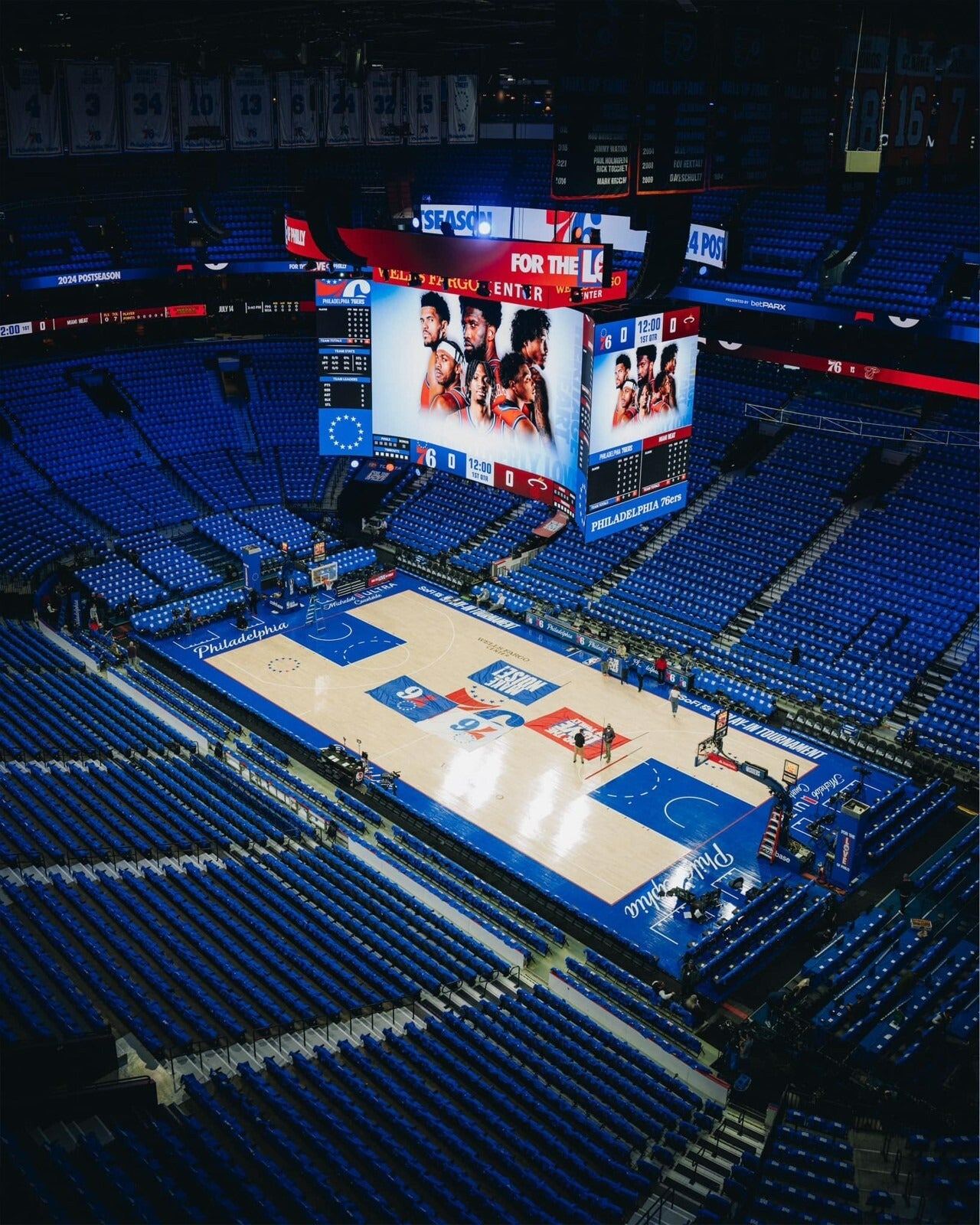 Philadelphia 76ers 2024 Play-In Stadium canvas wall art