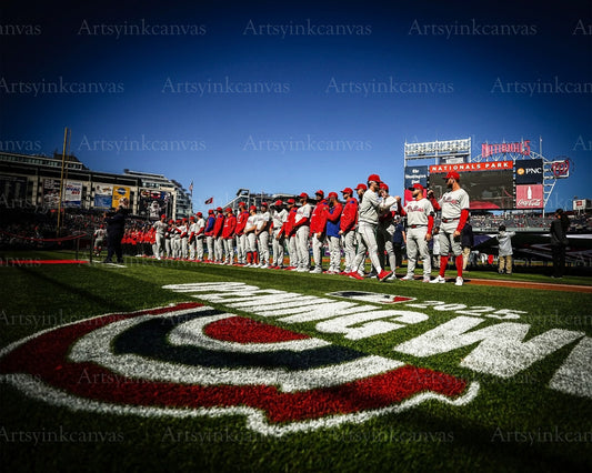 Philadelphia Phillies 2025 Opening Day National Anthem canvas wall art