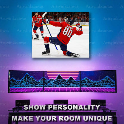 Pierre-Luc Dubois hockey celebration artwork