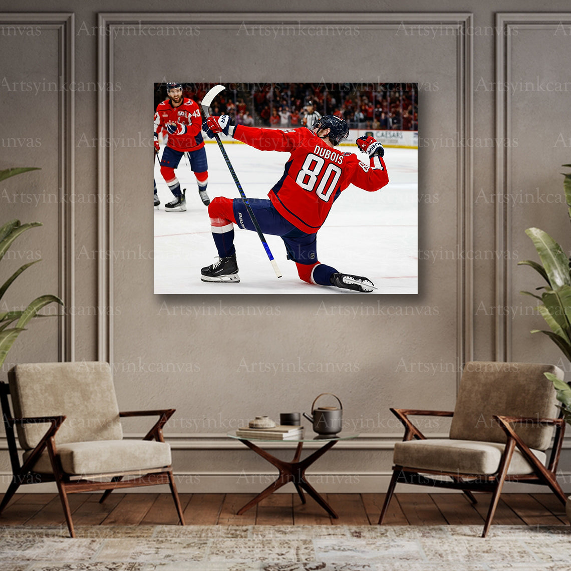 Pierre-Luc Dubois collector hockey canvas art