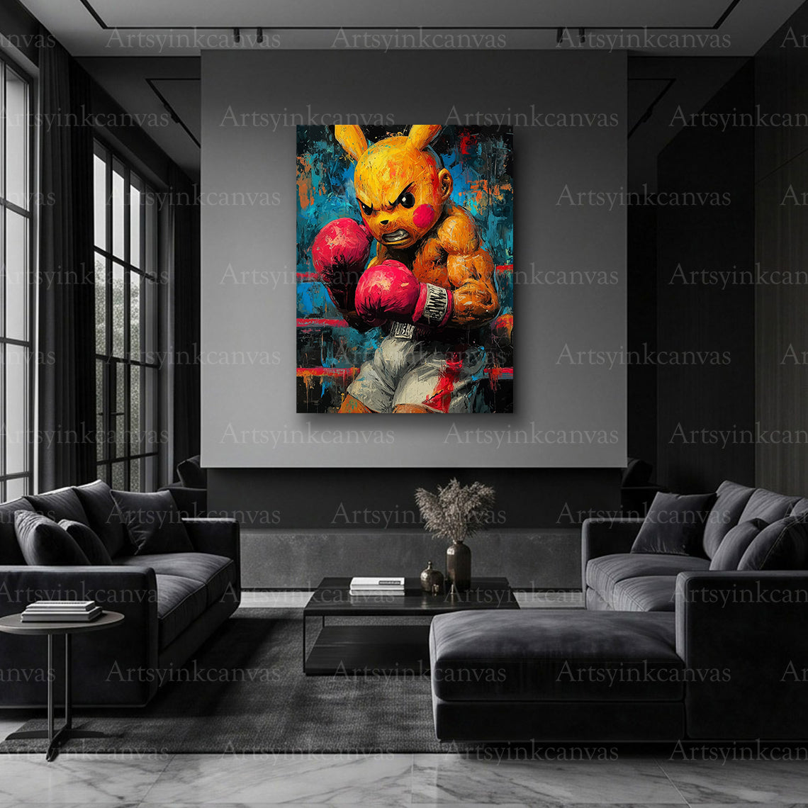 Pikachu urban graffiti artwork