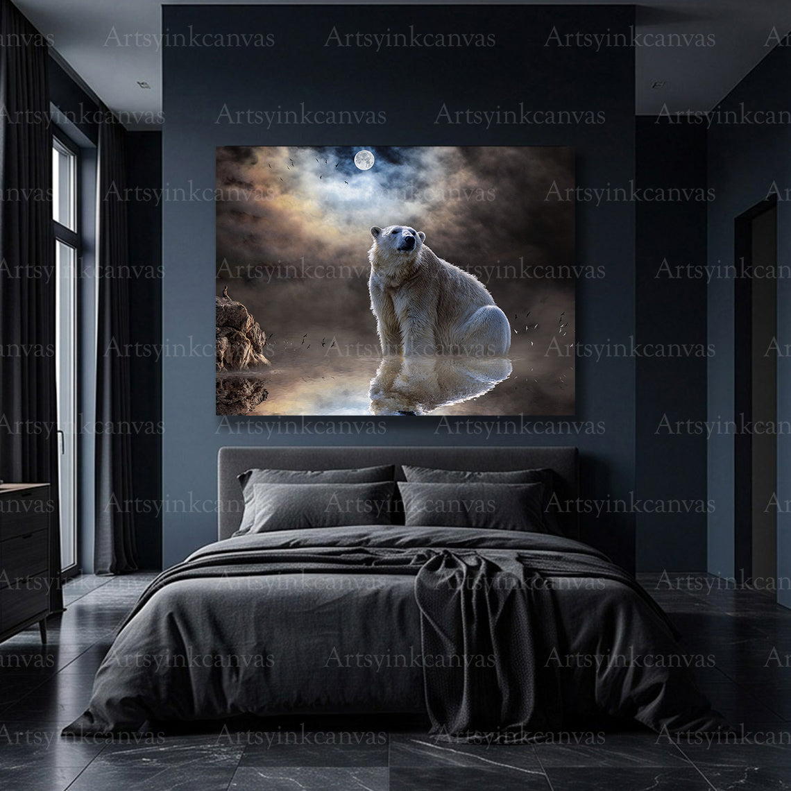 Premium Arctic bear wall art