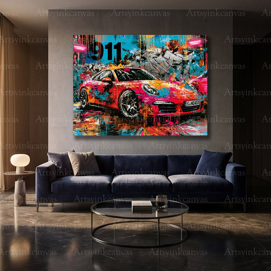 Porsche 911 automotive wall decor